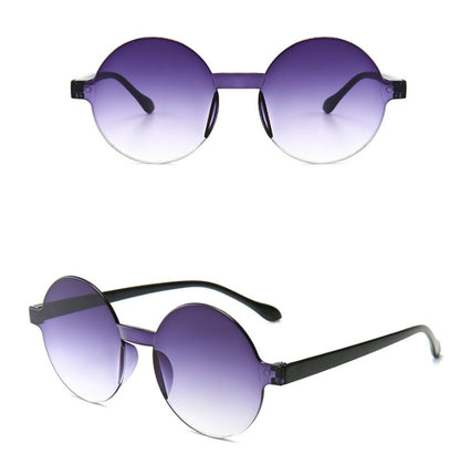 Rimless one-piece sunglasses