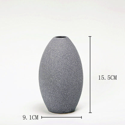 Frosted Glaze Ceramic Vase for Dried Flowers