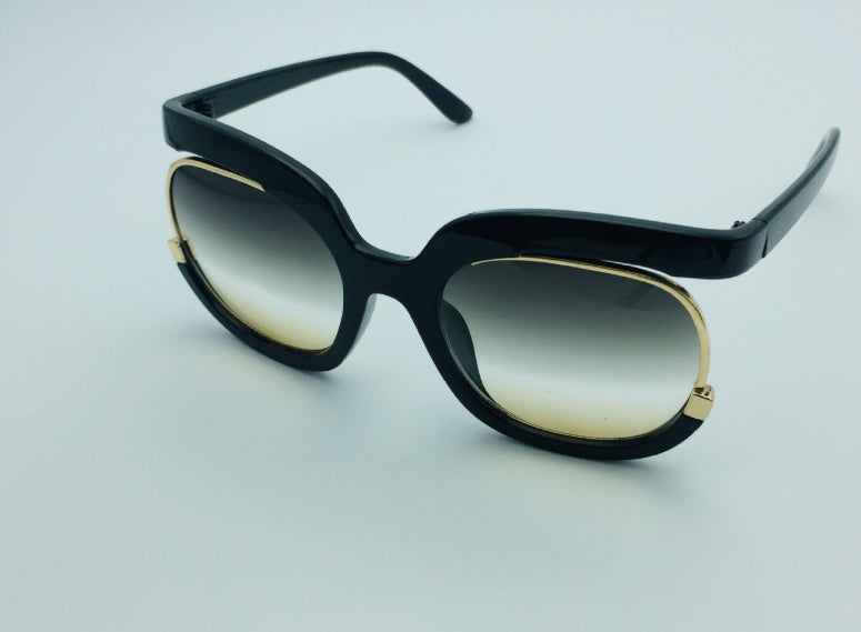 Cat Eye Half Frame Flying Sunglasses for Women