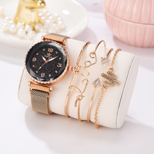 Women’s Starry Sky Magnet Buckle Bracelet Watch
