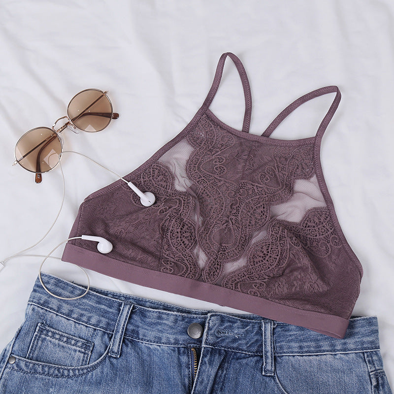 Comfortable Ultra-Thin Bra Set with Embroidery and Jacquard