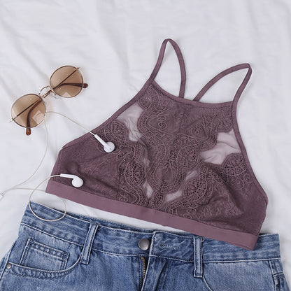 Comfortable Ultra-Thin Bra Set with Embroidery and Jacquard