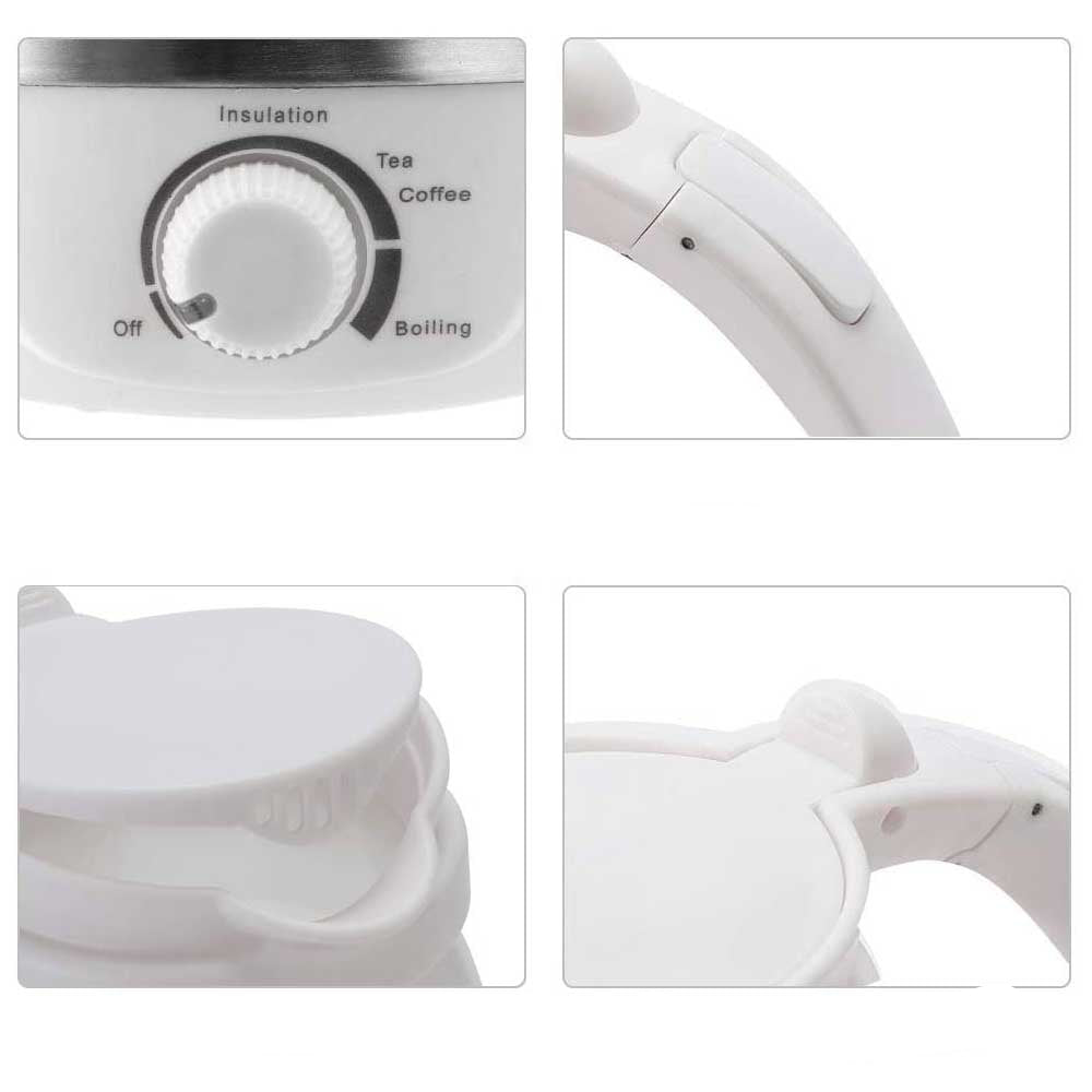 Multifunctional switch, button to fold, filter, and button to open lid on a white appliance.