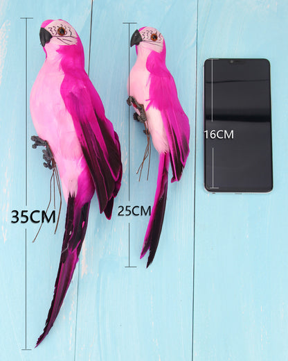 Artificial Foam Feather Parrot Decoration