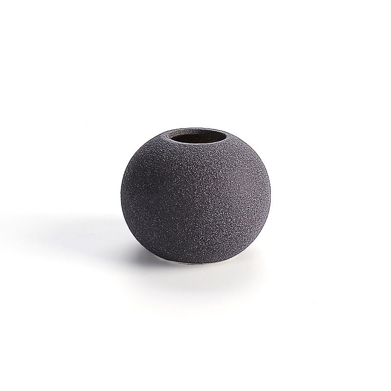 Frosted Glaze Ceramic Vase for Dried Flowers