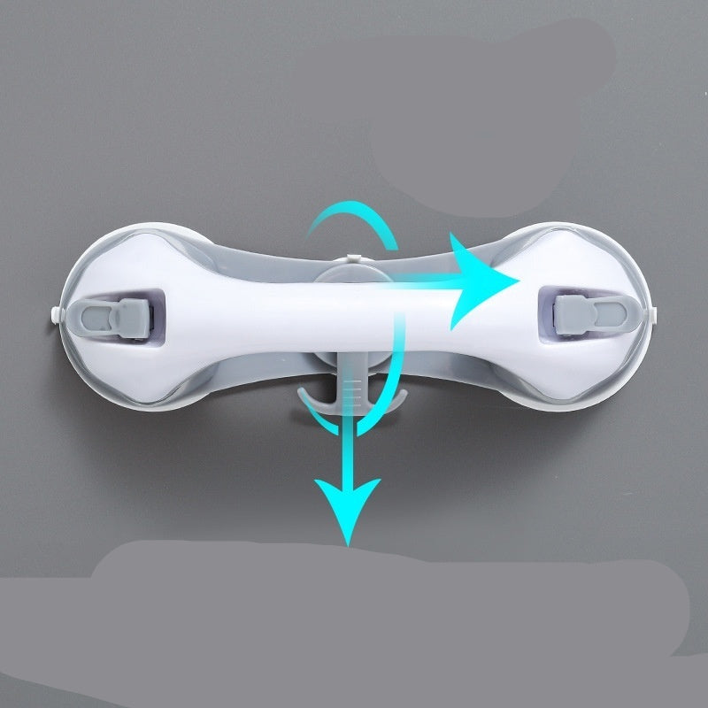 White handle with force measurement details on a gray background