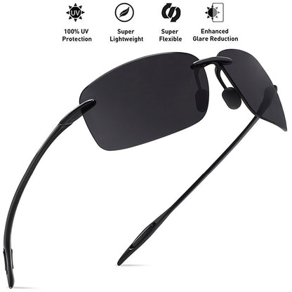 Light Rimless TR90 Sunglasses for Men