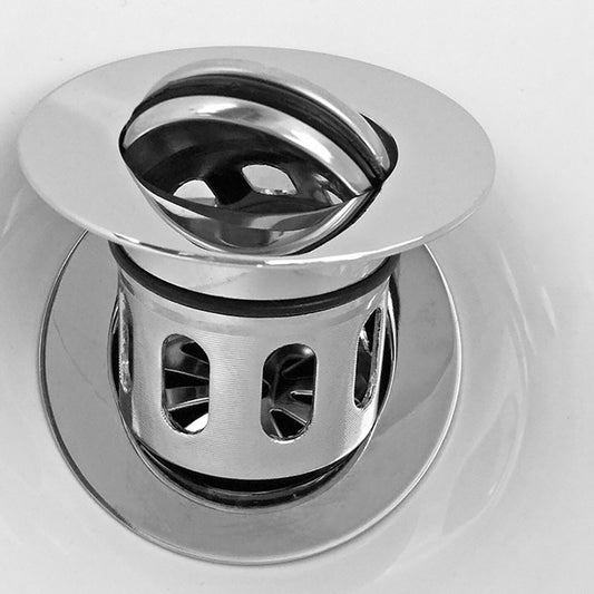 Explosion-proof Stainless Steel Thickened Flap Basket Drain Ceramic Basin Basket Drain