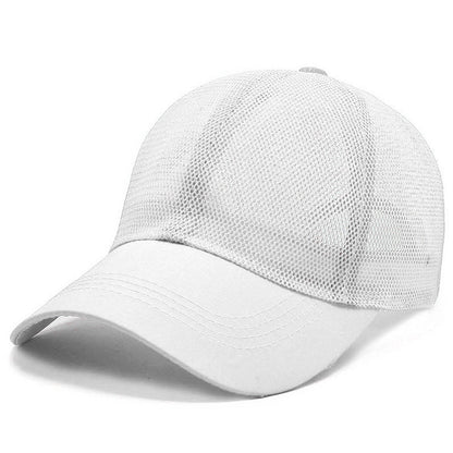 Unisex Breathable Mesh Flat Cap for Summer