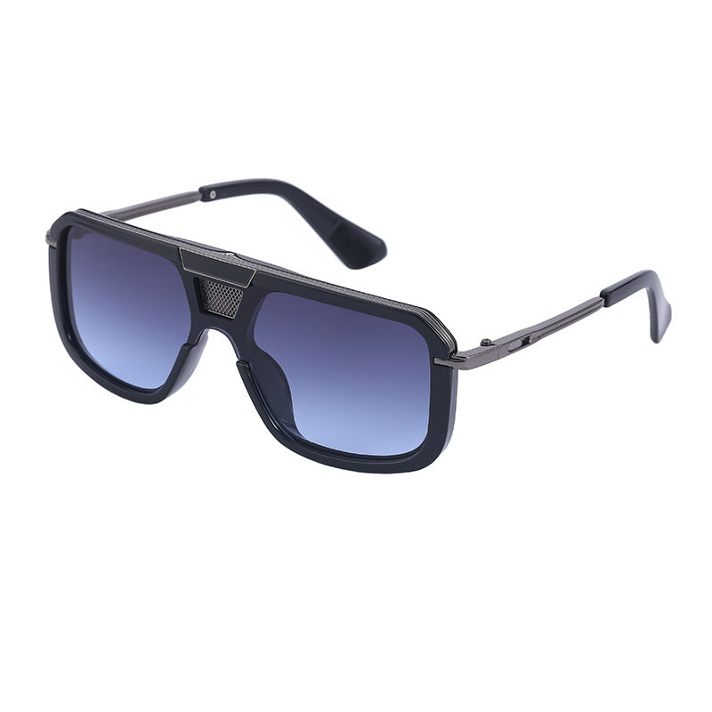 Retro Square Large Frame Sunglasses for Men & Women