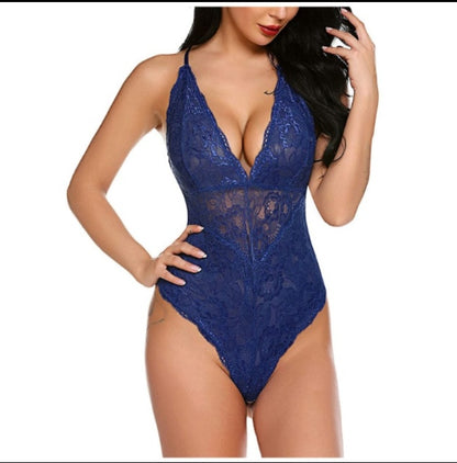 European and American Lace Lingerie – Elegant One-Piece Design