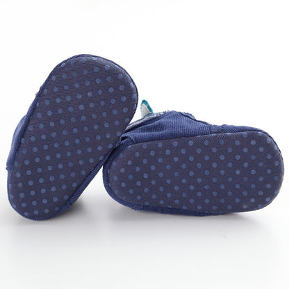 Puseky New Baby Boy Girls Shoes Cute Cartoon Bear Fox First Walkers Canvas Sneaker Anti-slip Soft Sole Toddler Shoes Footwear