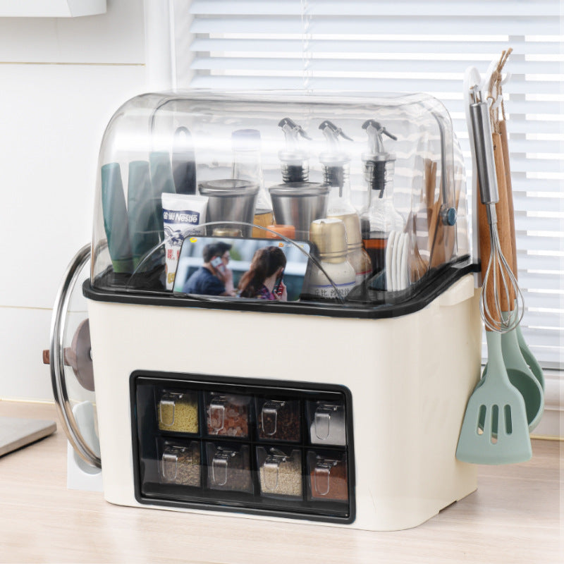 Kitchen Storage Rack Seasoning Supplies Storage Box