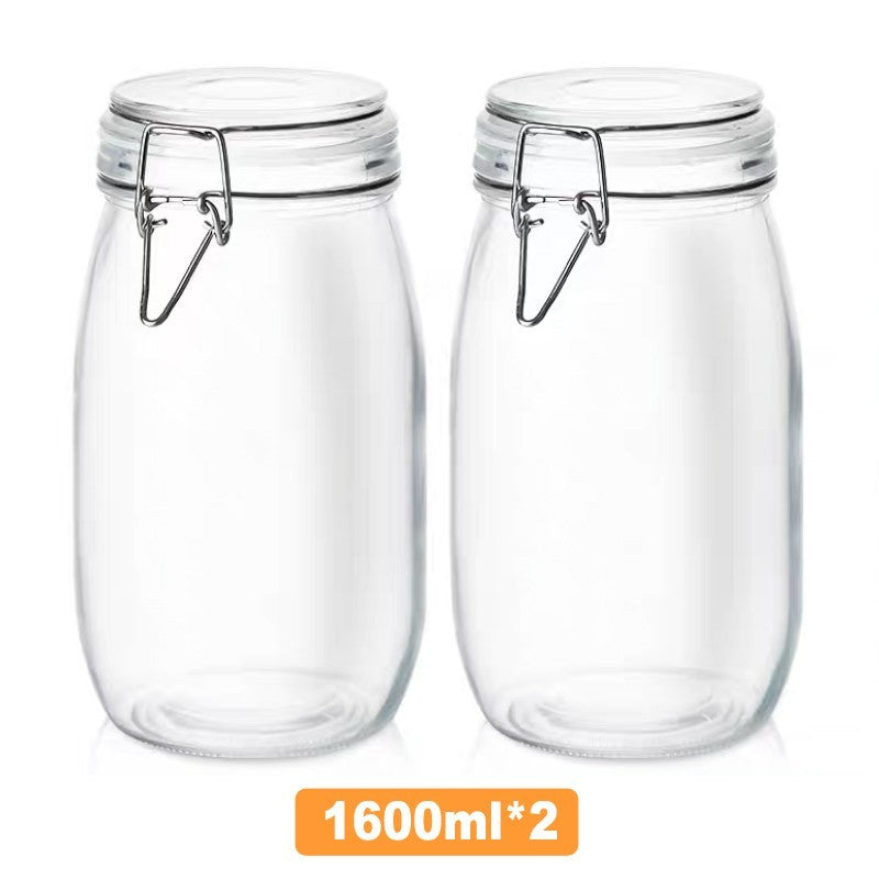 Glass Sealed Cans For Kitchen Food