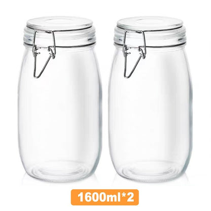 Glass Sealed Cans For Kitchen Food