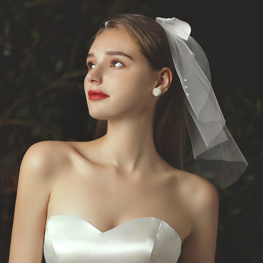 Veil Bowknot Head Accessories - Elegant Headpiece