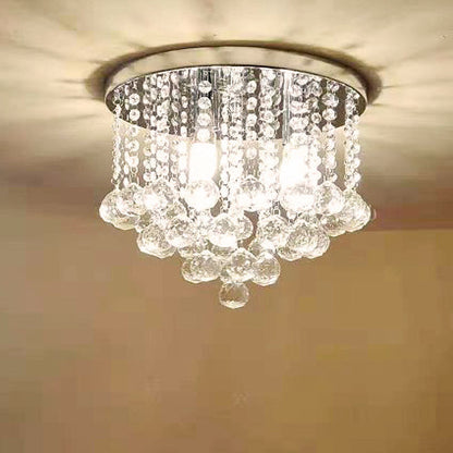 Round Crystal Aisle Entrance Corridor Ceiling Lighting