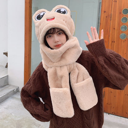 Children's Ear Protector Warm Hat Scarf Gloves
