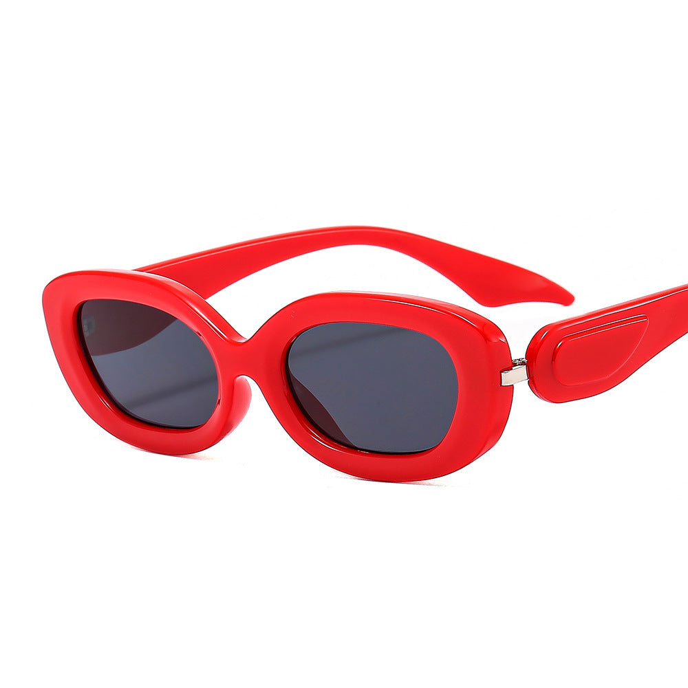 Oval Small Frame Trendy Sunglasses for Men & Women