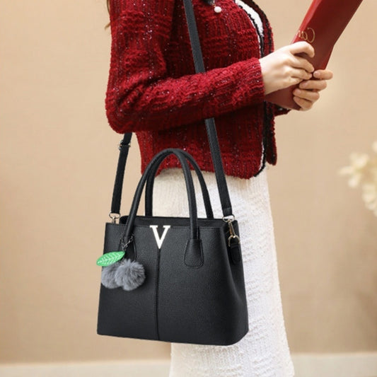 New Lychee Pattern Handbag Large Capacity