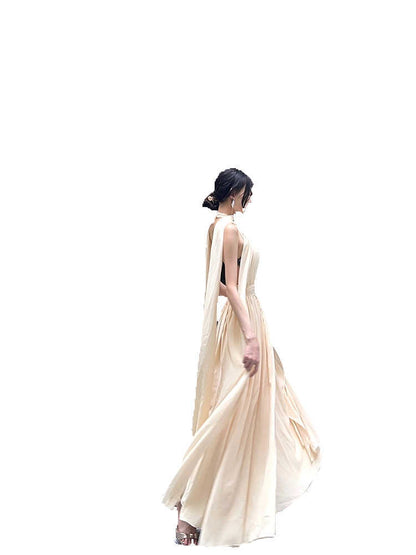 New French Style High Sense Graceful Formal Dress