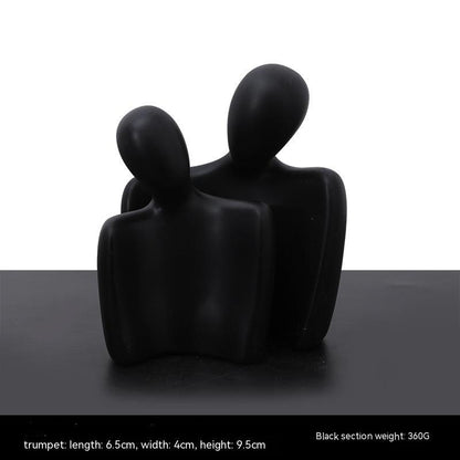 Modern Minimalist Sculpture – Ceramic Resin Home Decoration