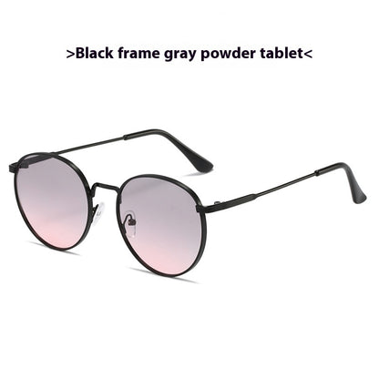 Retro Clip-On Ellipse Sunglasses for Men & Women