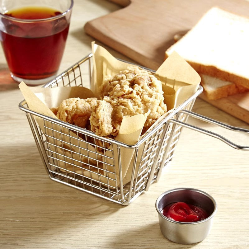 304 Stainless Steel Chips Basket Mini Frying Basket