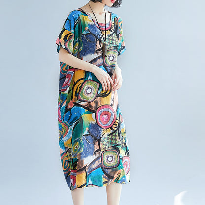 Slim short-sleeved dress