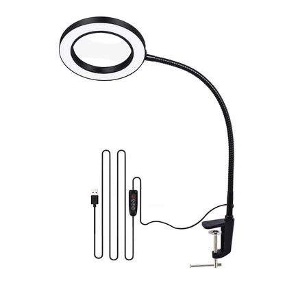 Simple Desktop Lighting Magnifying Glass Lamp