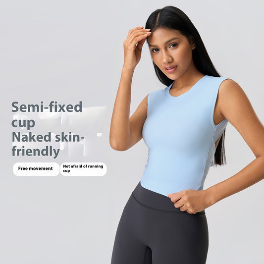 Fitness Exercise Yoga Clothes Sleeveless Top For Women