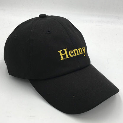 Embroidered Henny Cotton Adjustable Baseball Cap