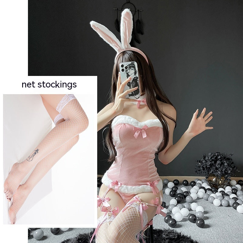 Women's Bunny Costume Lingerie Set – Playful and Elegant