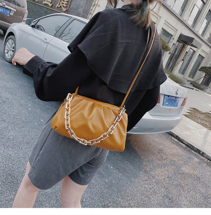 Ladies shoulder shoulder cloud bag