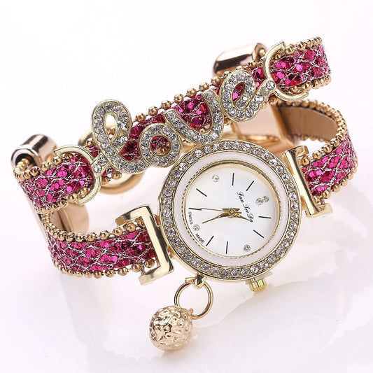 FanTeeDa Women’s Rhinestone Fashion Bracelet Watch