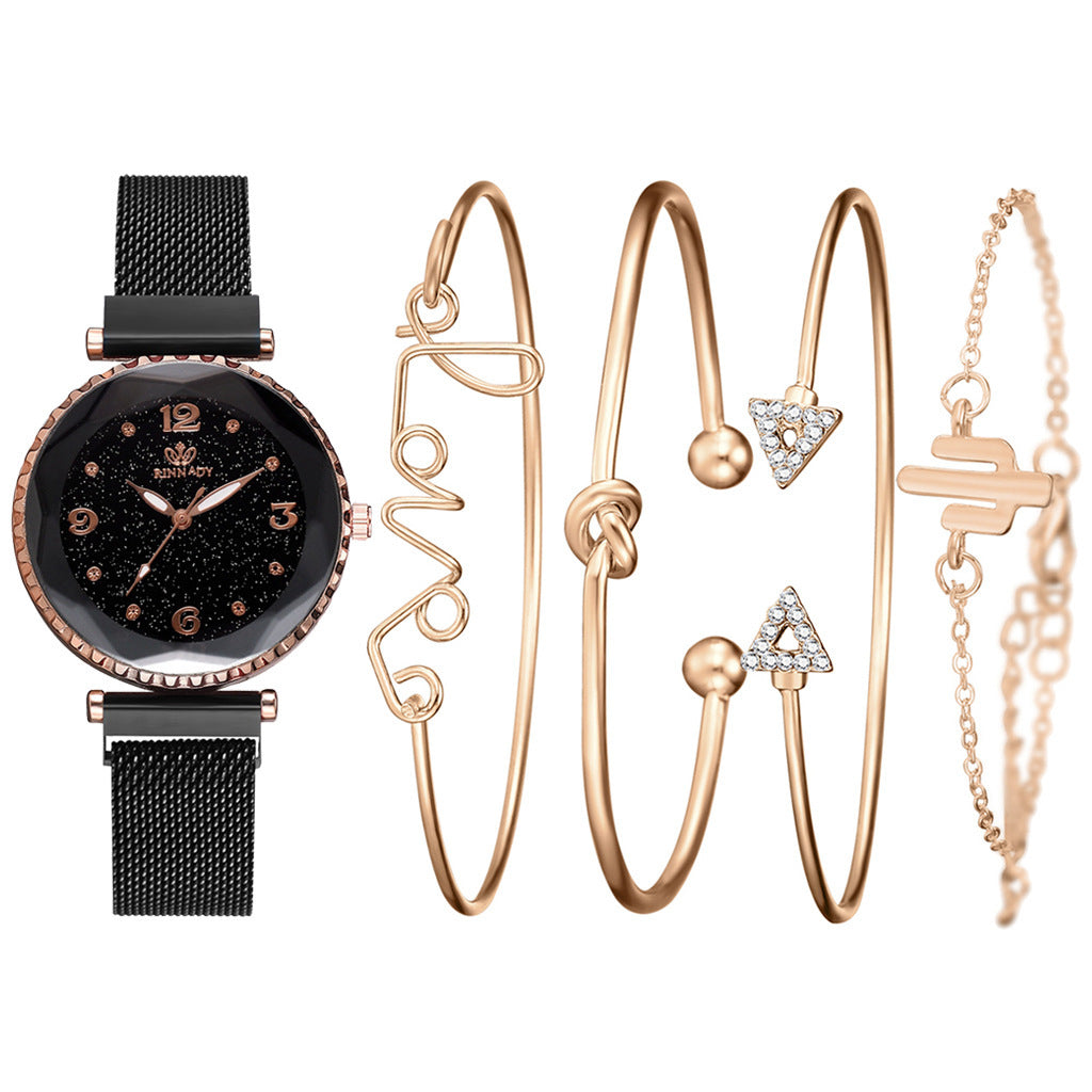 Women’s Starry Sky Magnet Buckle Bracelet Watch