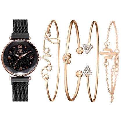 Women’s Starry Sky Magnet Buckle Bracelet Watch