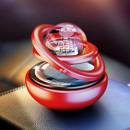 Solar Rotating Car Aroma Decoration