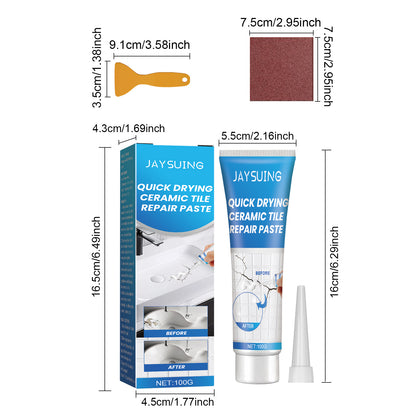 Tile Repair Adhesive Paste for Bathtubs, Marble, Furniture & Floor Cracks
