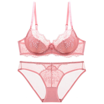 Women's Nylon Bra and Underwear Set – Elegant and Comfortable