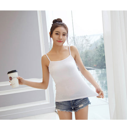 Pure color female wear cotton sling outside