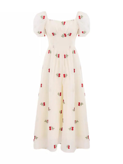 Summer Seaside Vacation French Dress Women