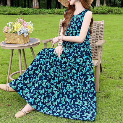 Summer Cotton Silk Dress Outer Wear
