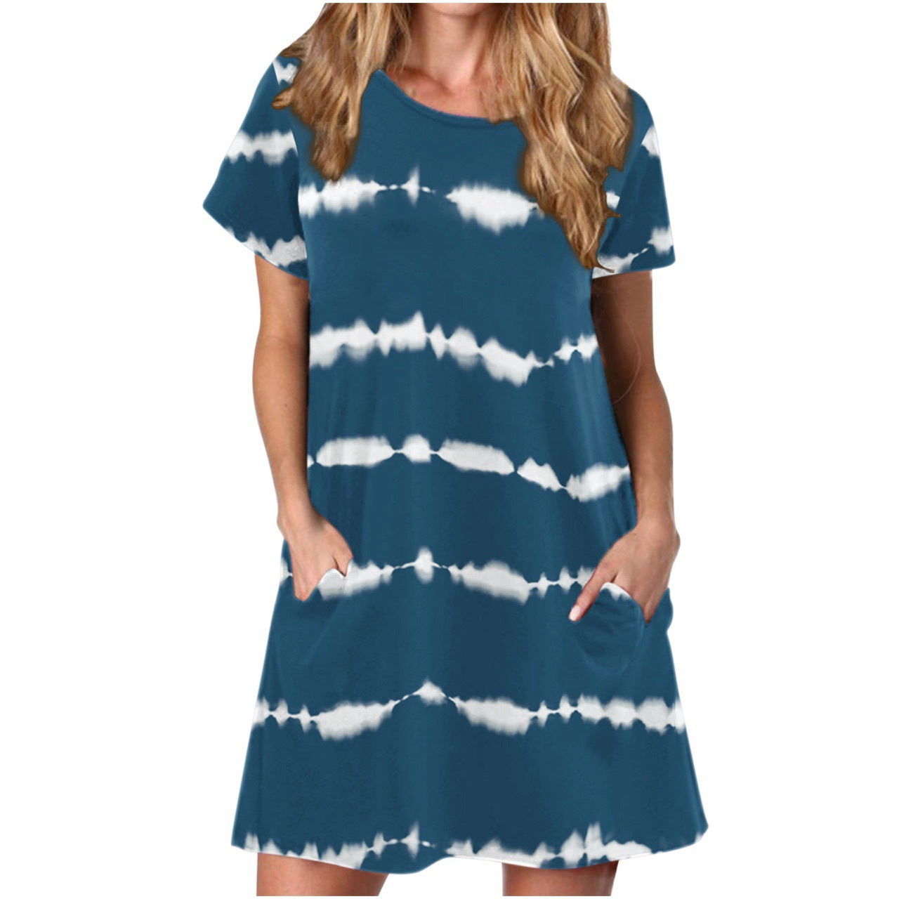 Summer Pullover Medium Style Dress for Women