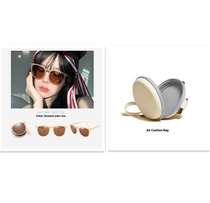 Folding Polarized Box Sunglasses for Women