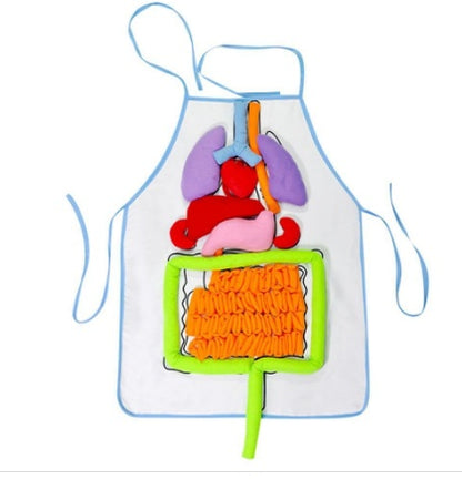Kids Body Apron Toy - Educational Plush Anatomy Apron for Children