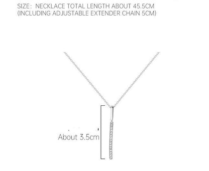 Simple One-shaped Necklace Female Summer Niche