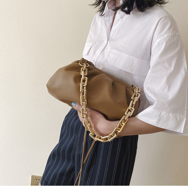 Ladies shoulder shoulder cloud bag