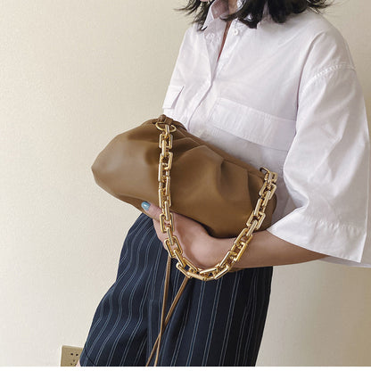 Ladies shoulder shoulder cloud bag