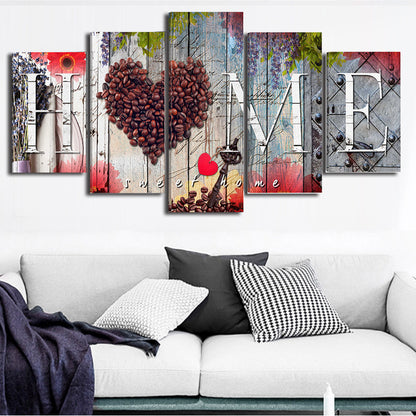 Oil Painting Wall Art – 5-Piece Decorative Board Set